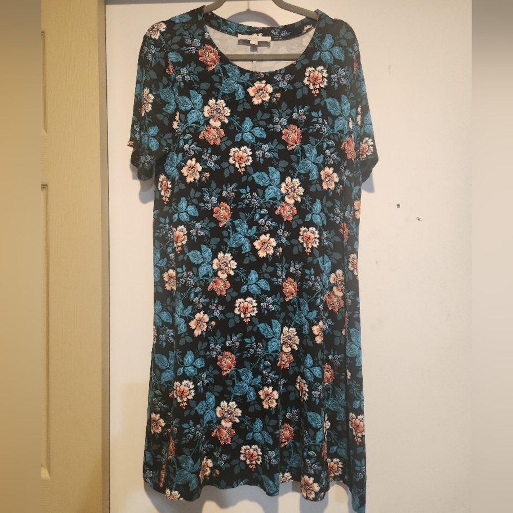 EUC Loft Floral Print Women's Dress size Large